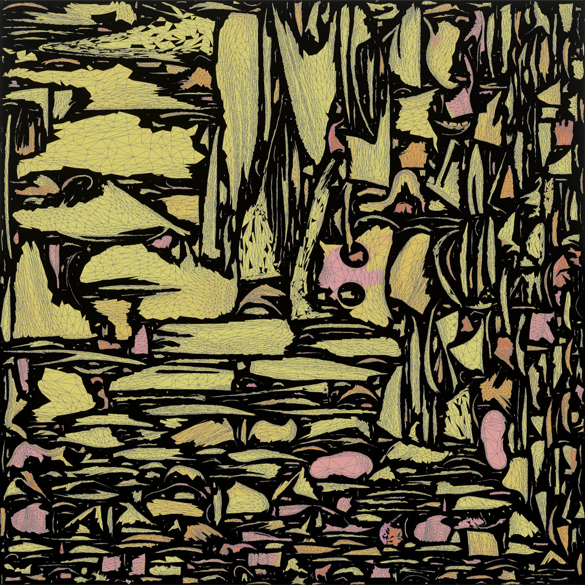 Homeless Woman Draped in a Patchwork Quilt - UV layout, metallic roughness map