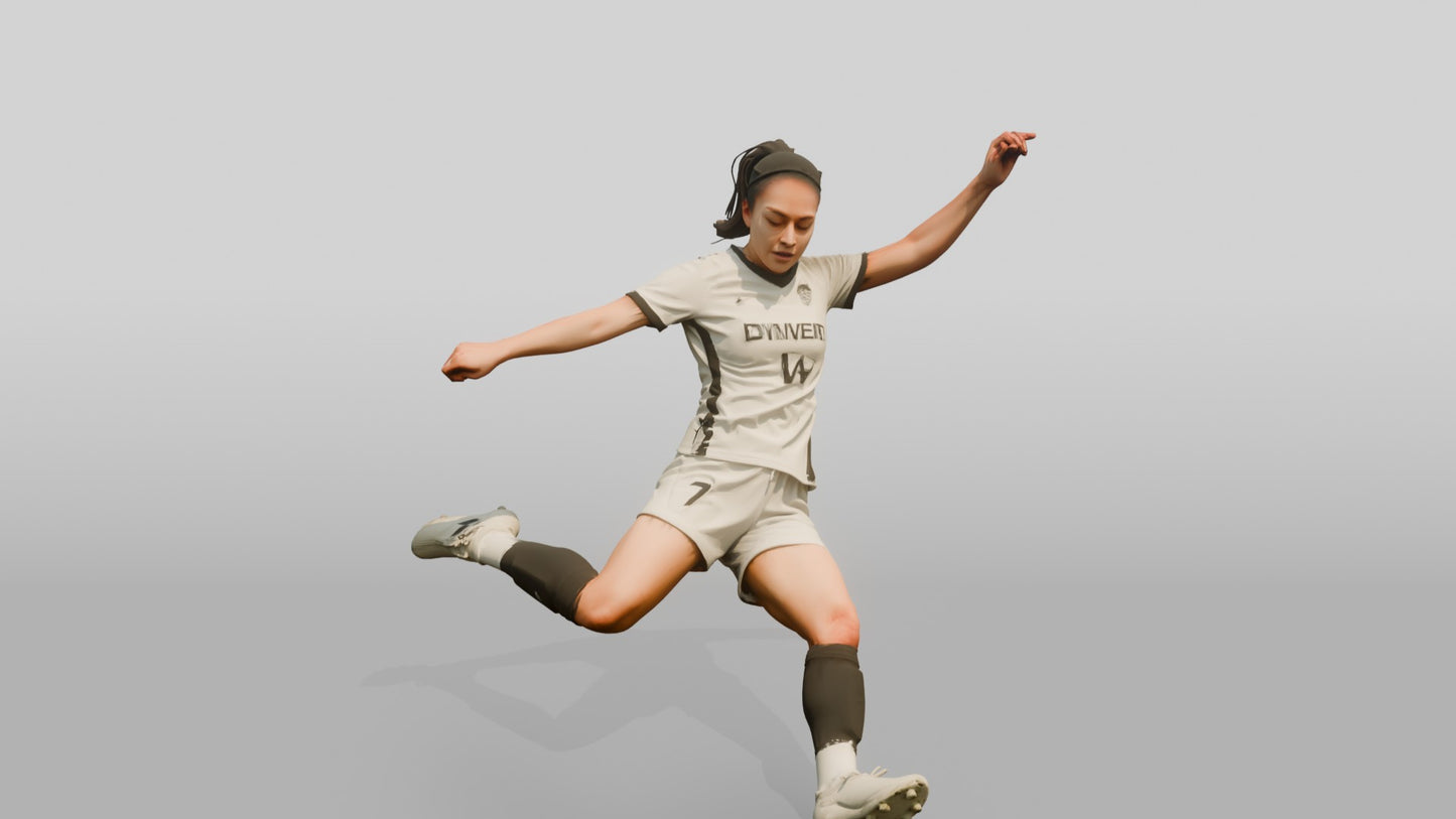 Soccer Player Clearance Kick