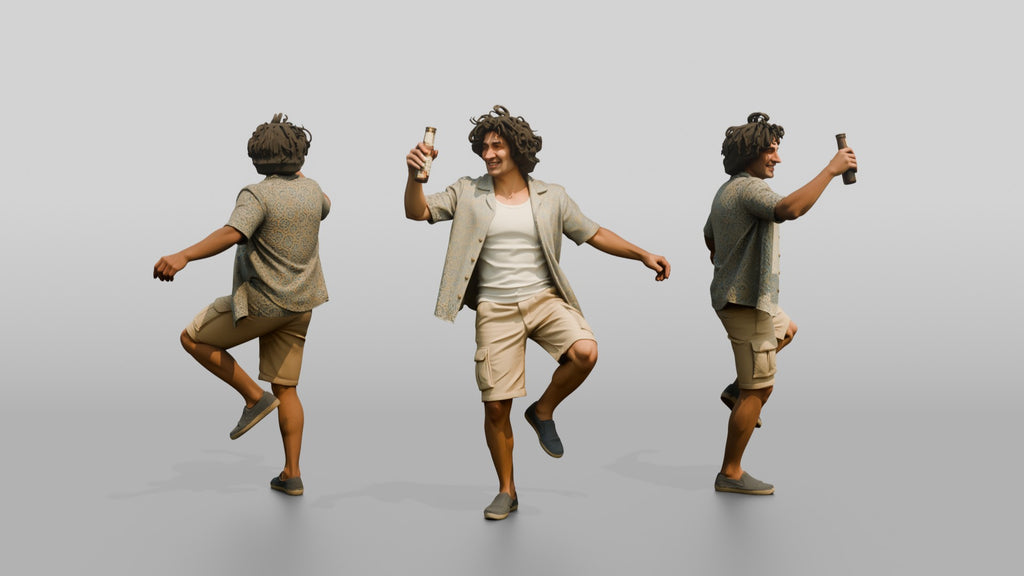 Man Dancing with a Beer