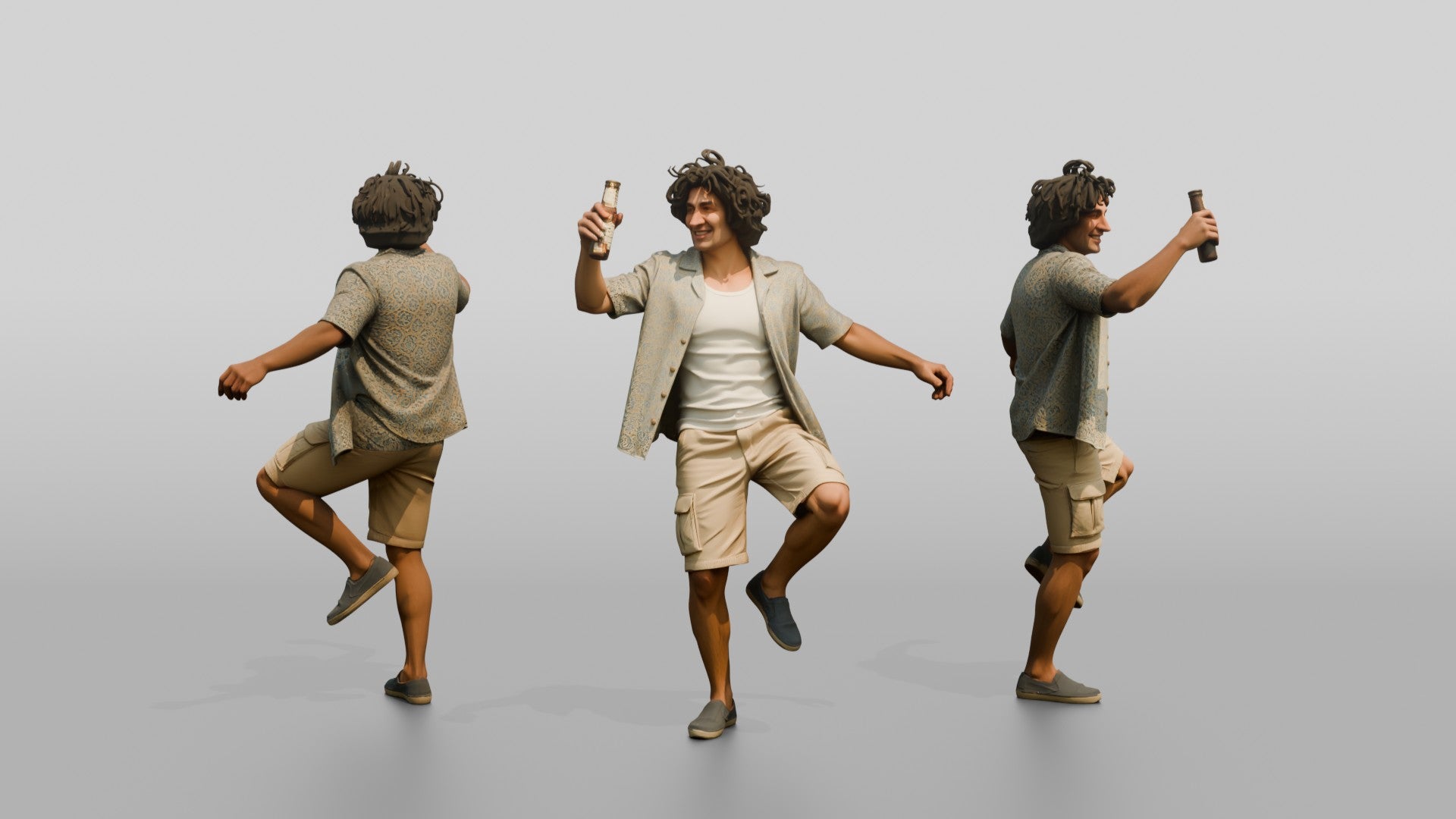 Man Dancing with a Beer