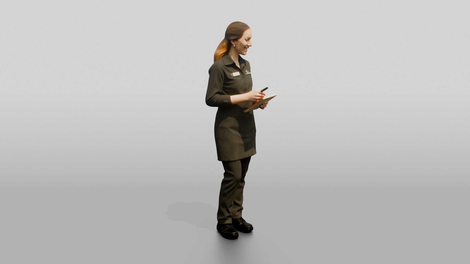 Server Holding an Order Pad