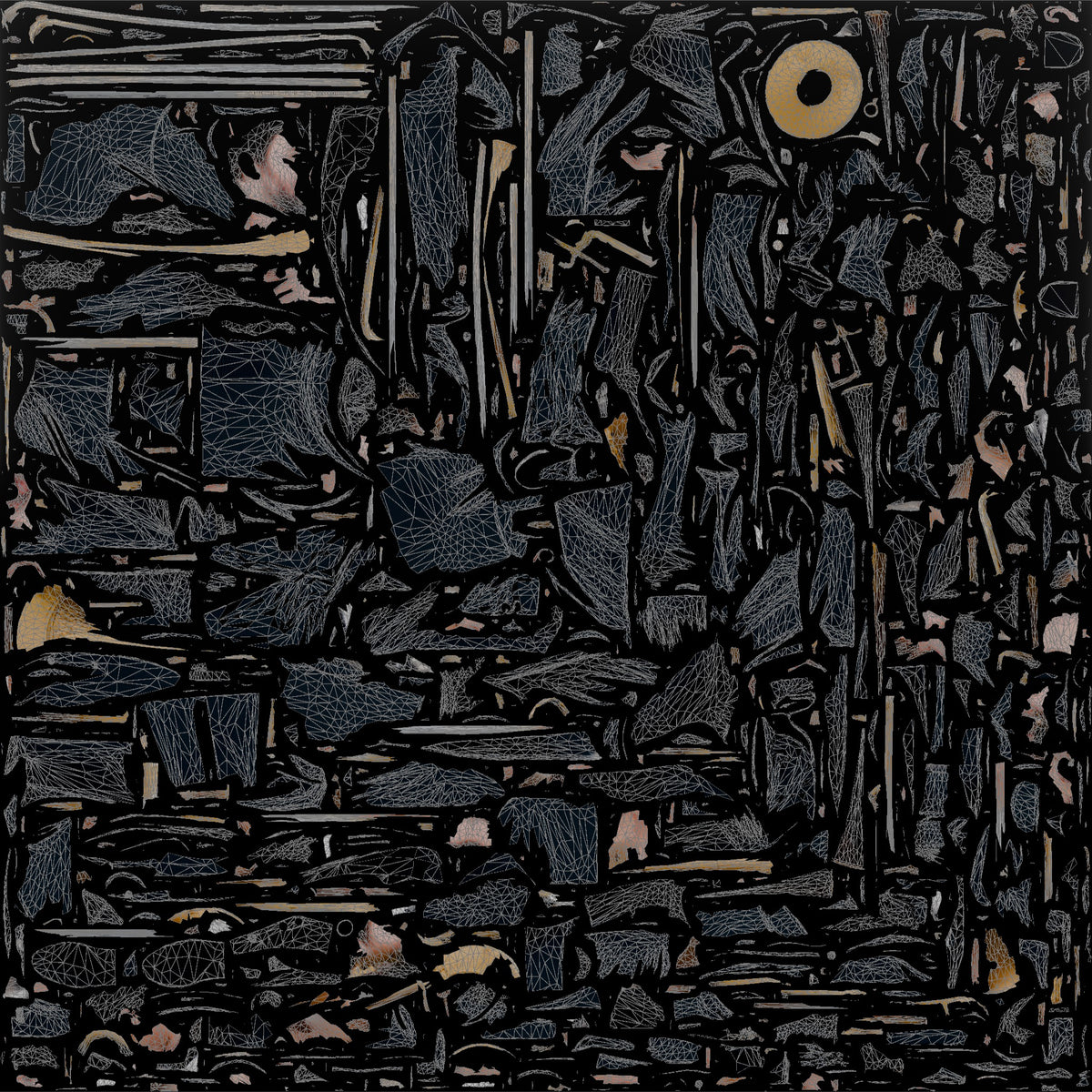 Trombone Player Extending Slide - UV layout, base color map