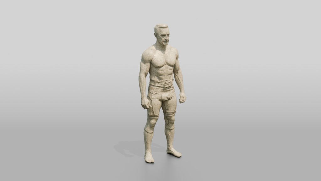 Distinguished Man in Fitness Pose