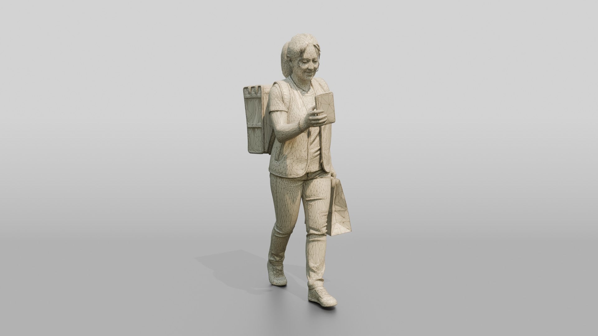 Food Delivery Woman