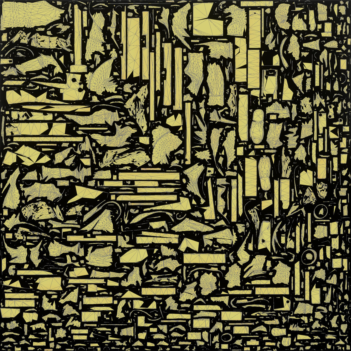 Construction Worker Man 50 - UV layout, metallic roughness map