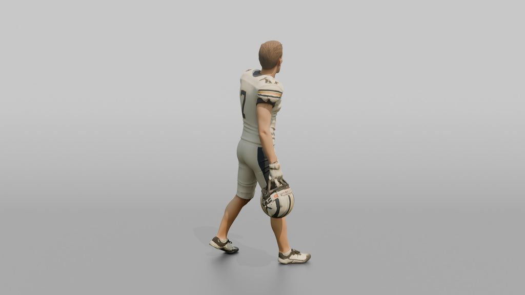 Placekicker Lining Up His Approach