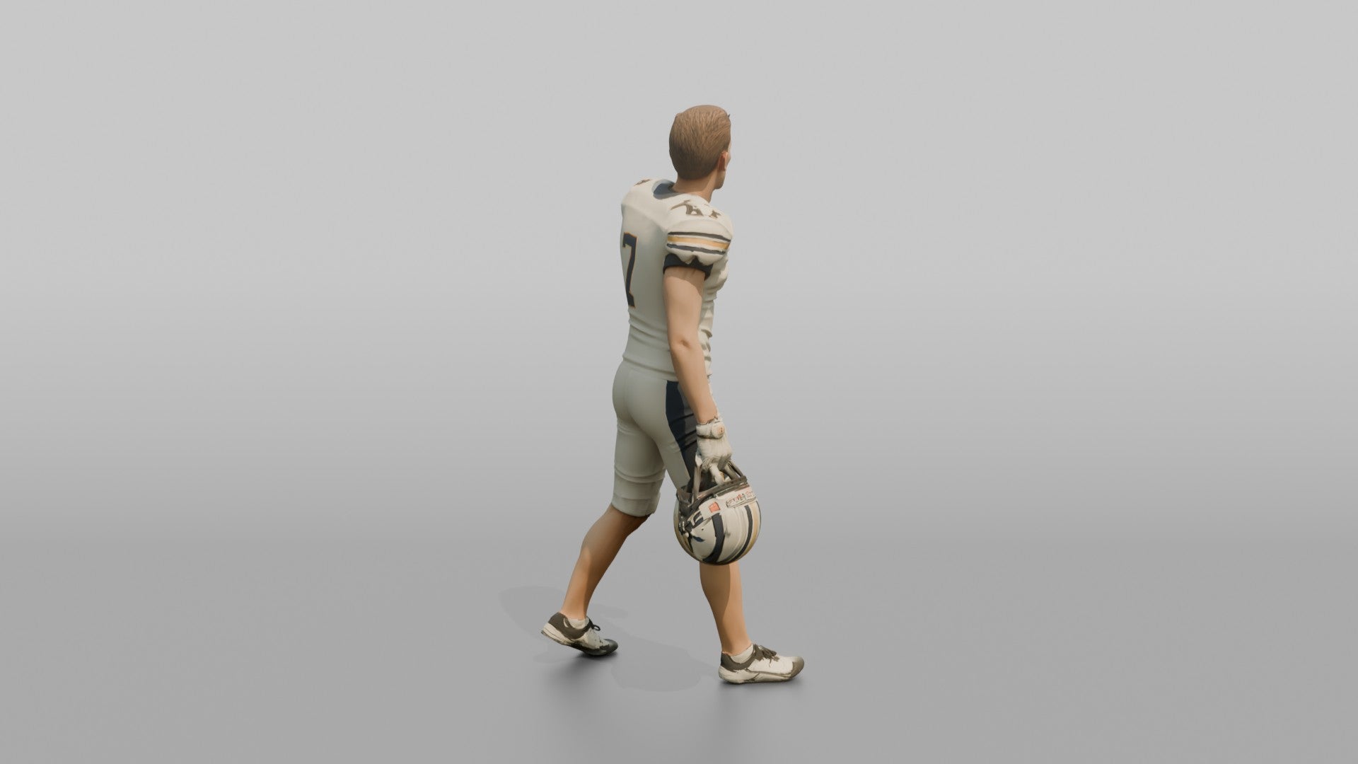 Placekicker Lining Up His Approach