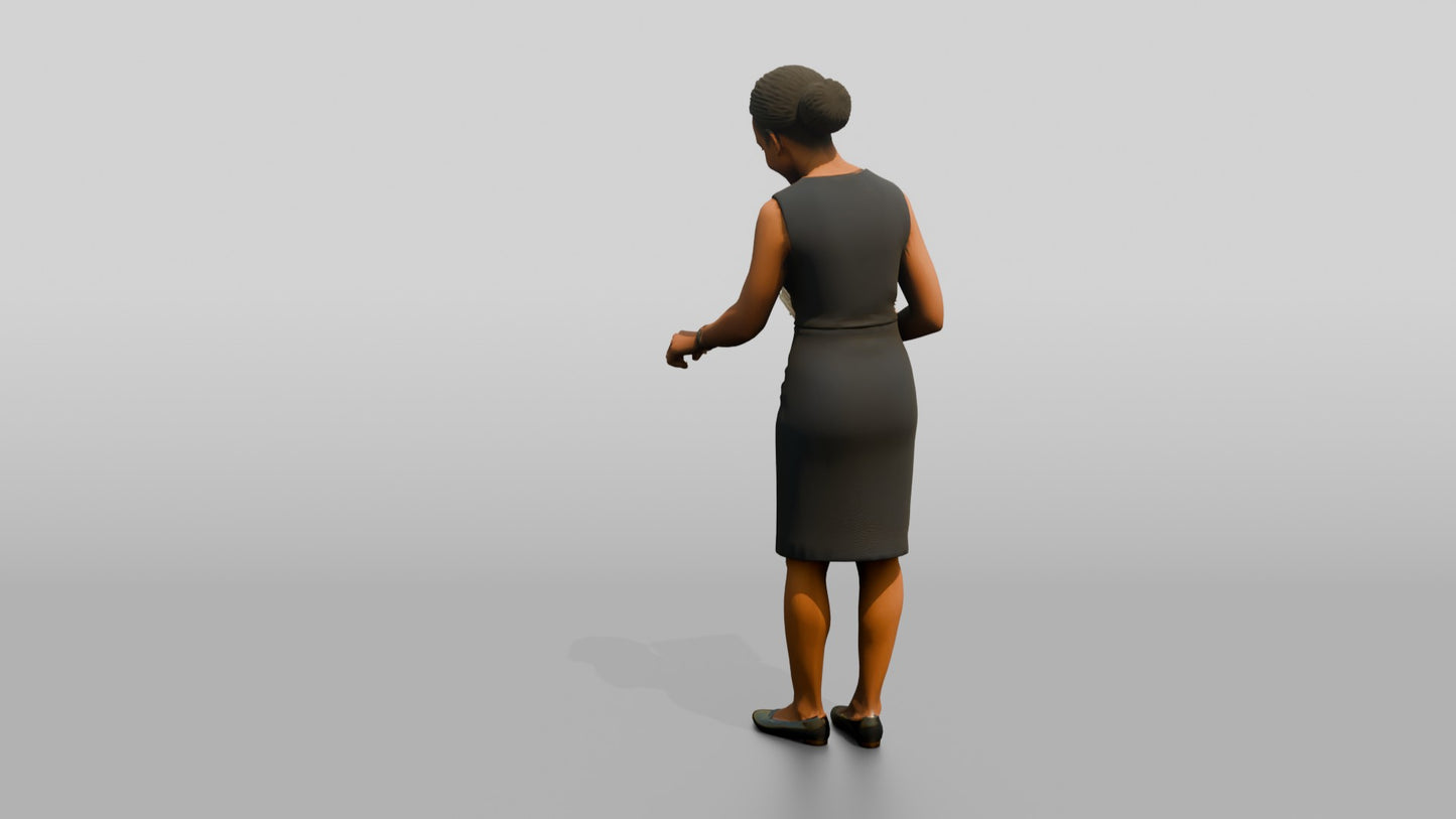 Woman Filing Documents in a Cabinet