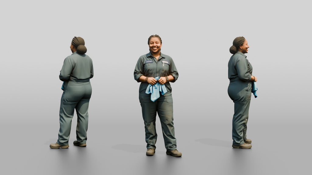 Mechanic Holding a Shop Towel