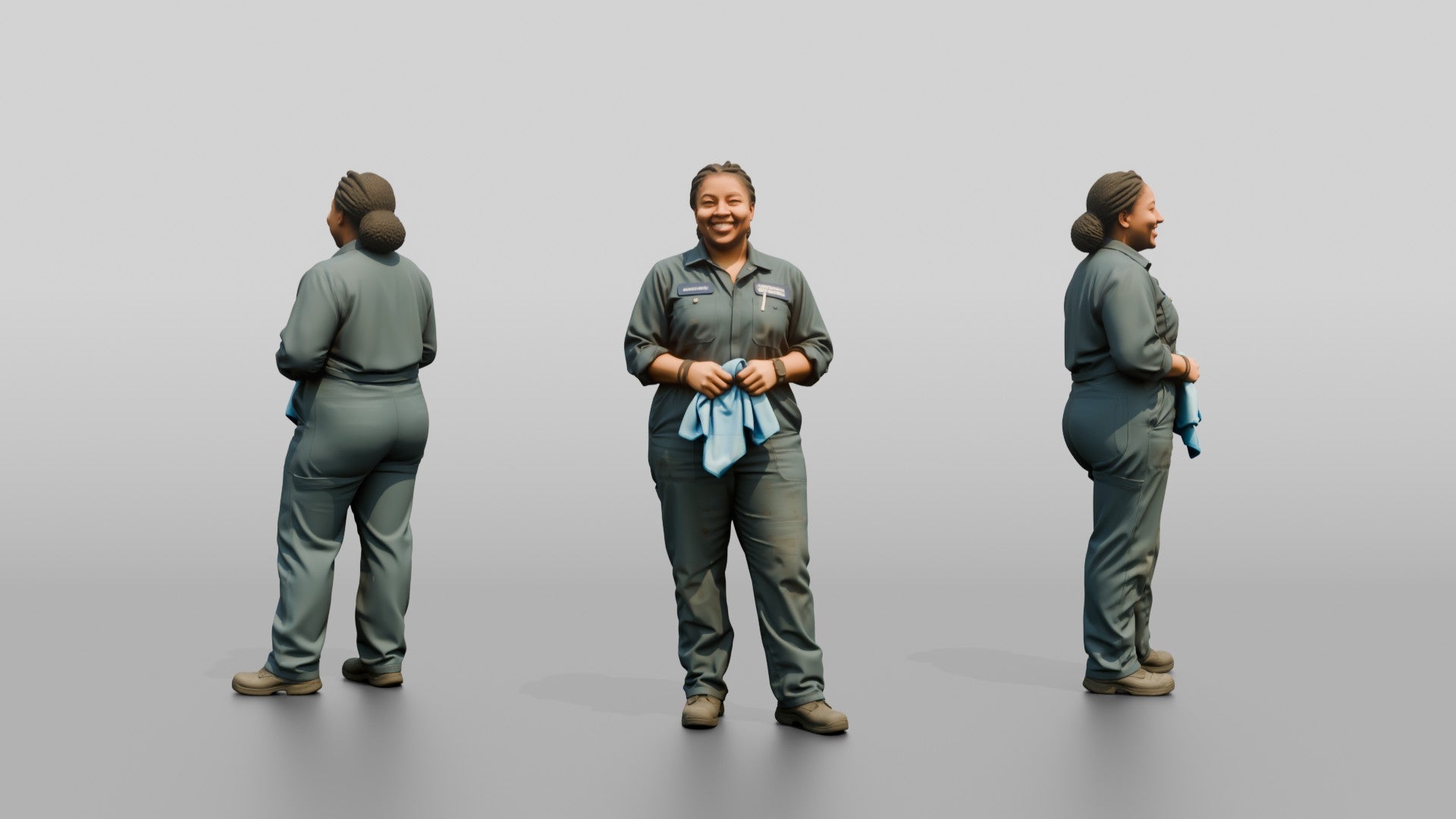 Mechanic Holding a Shop Towel