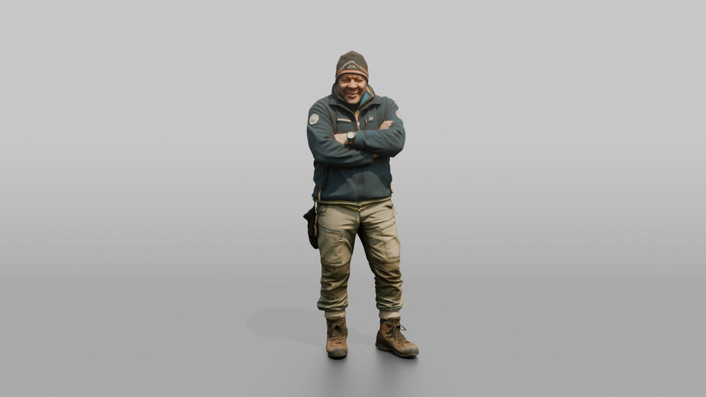 Expeditioner Standing with Arms Crossed