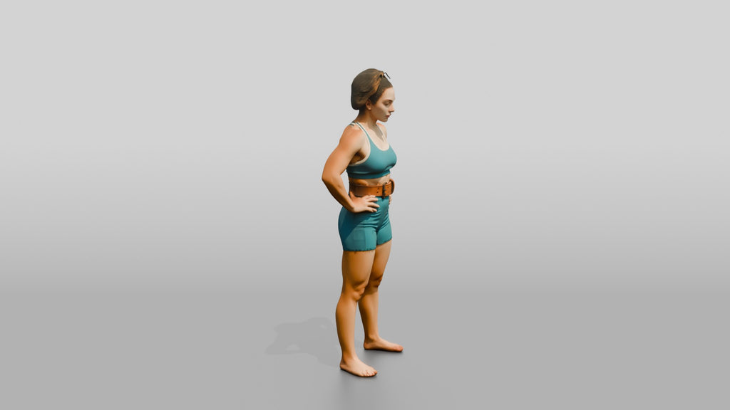Woman Resting Hands on Hips