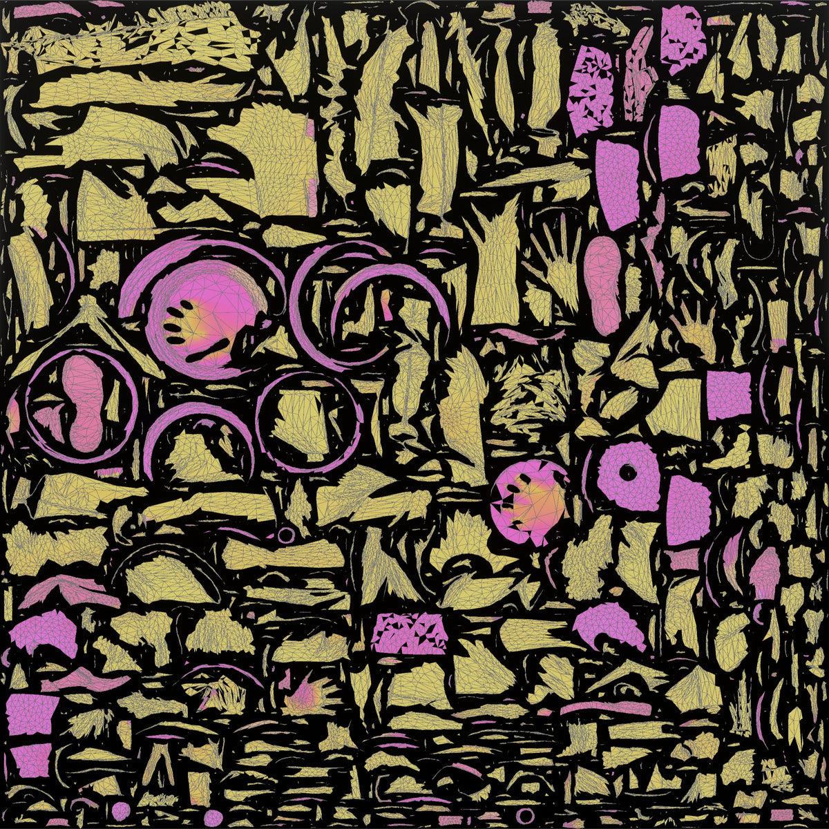 Food Runner Carrying Covered Plates - UV layout, metallic roughness map