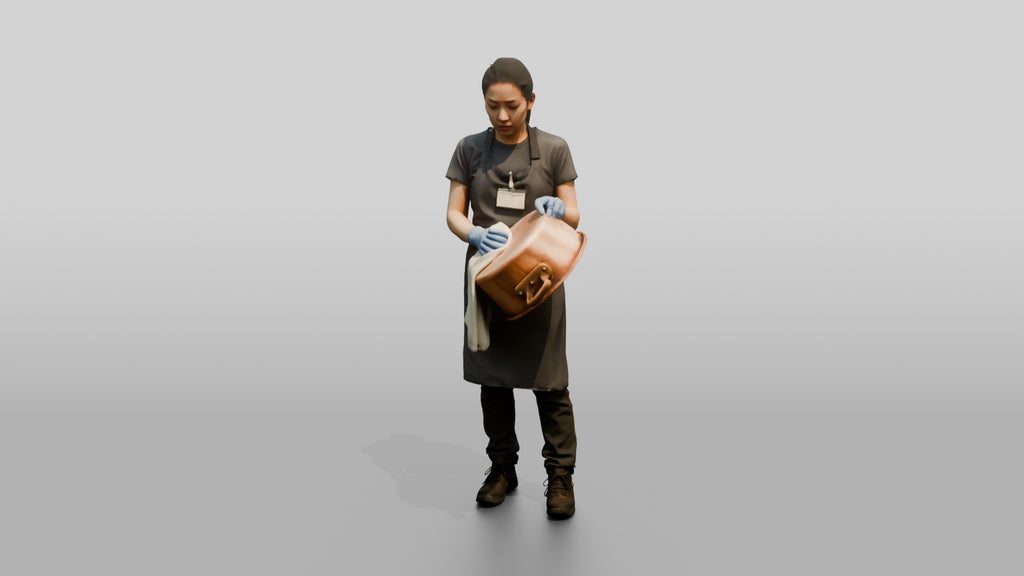 Dishwasher Drying a Copper Pan