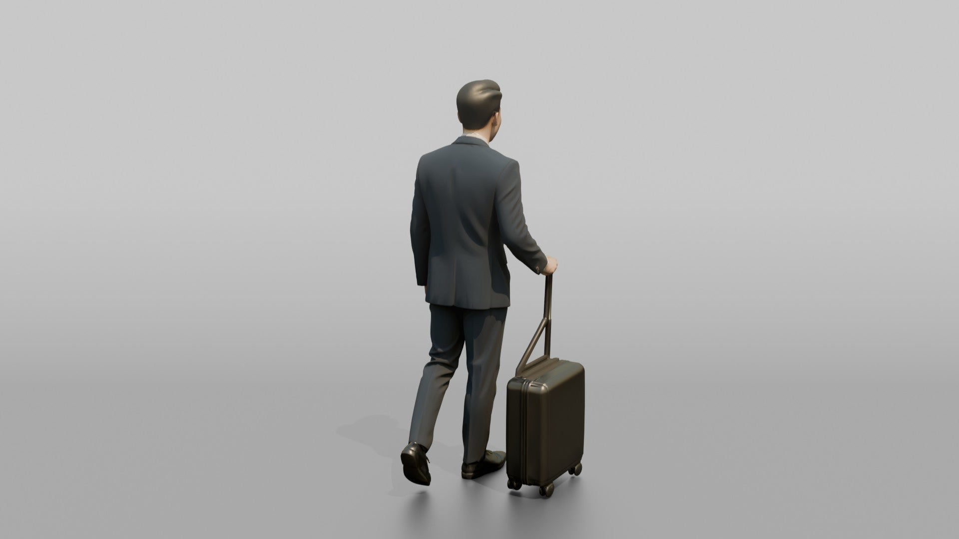 Caucasian Flight Attendant Holding a Coffee Tray