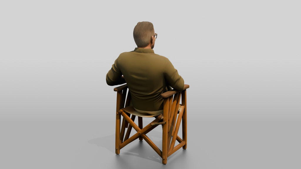 Older Man Relaxing in a Chair