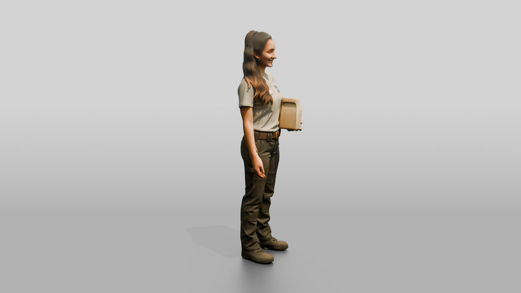 Mechanic Holding an Oil Bottle