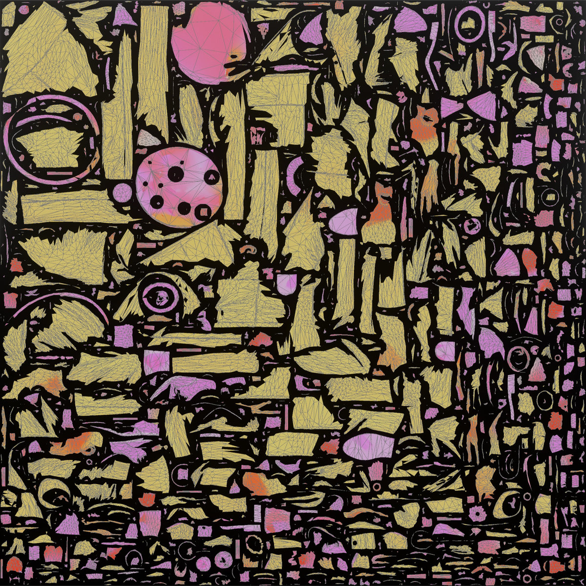Cocktail Server Woman Carrying A Tray Of Colorful Cocktails - UV layout, metallic roughness map