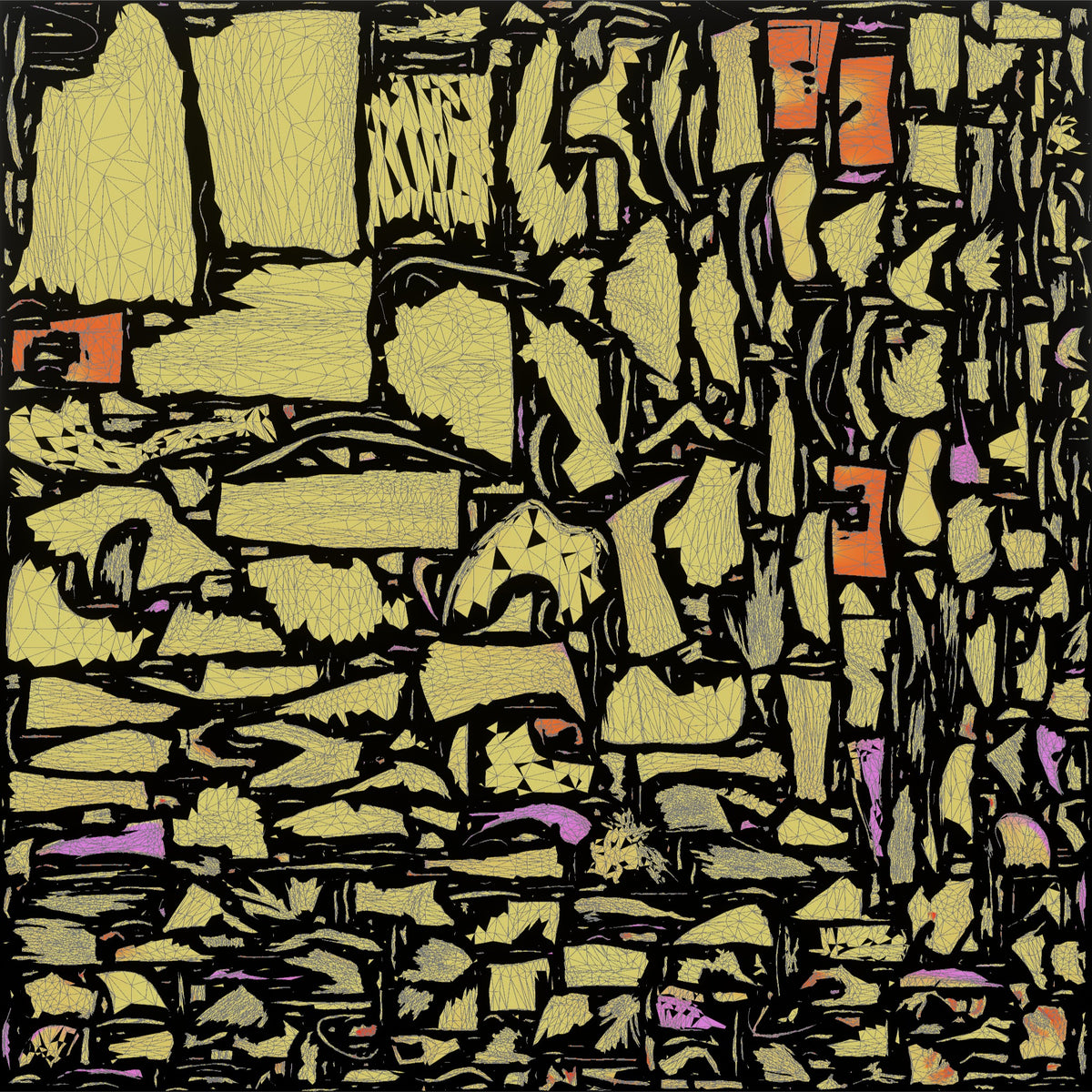 African Woman in a Blazer Checking Receipts - UV layout, metallic roughness map