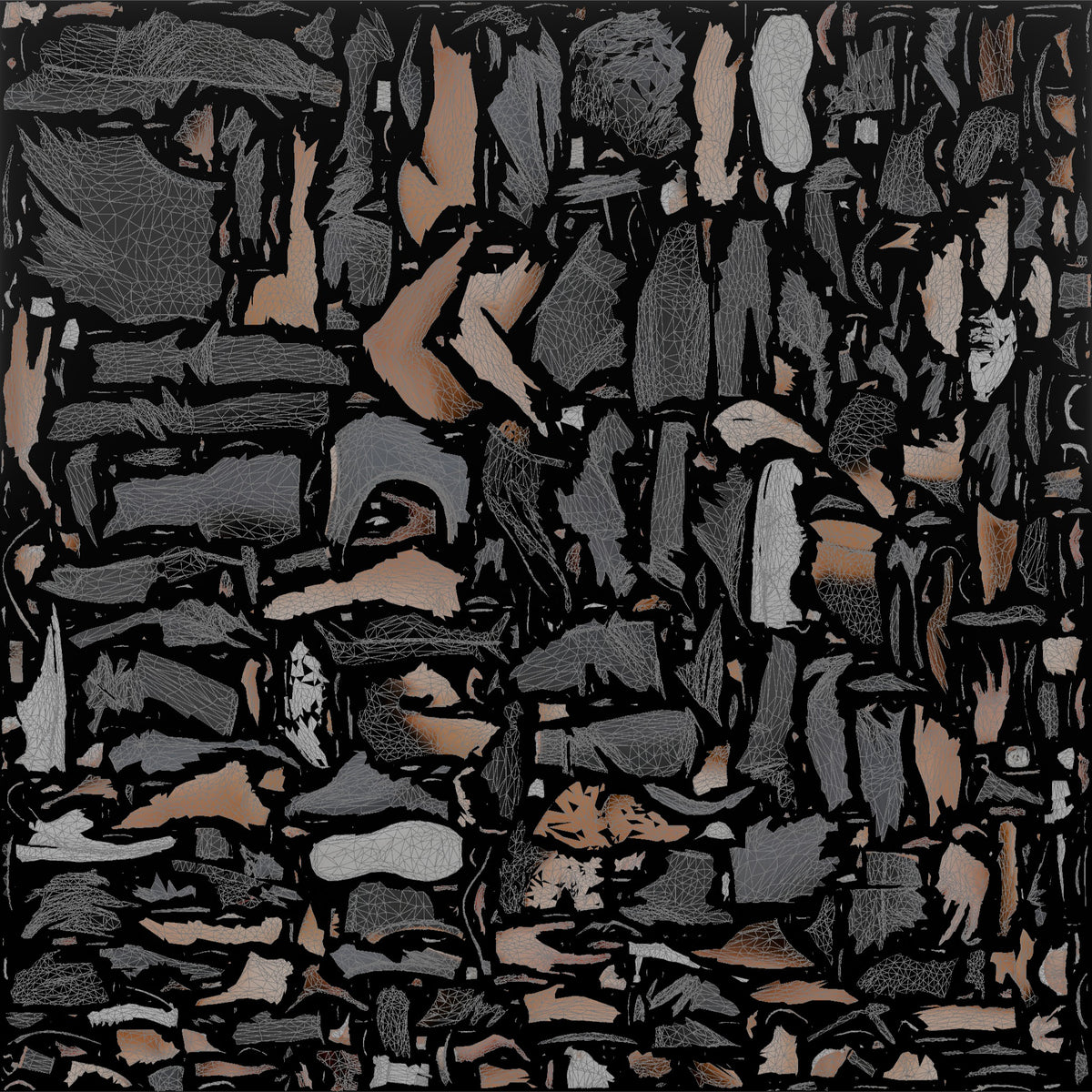 Fitness Influencer Man Standing With One Hand On Hip - UV layout, base color map