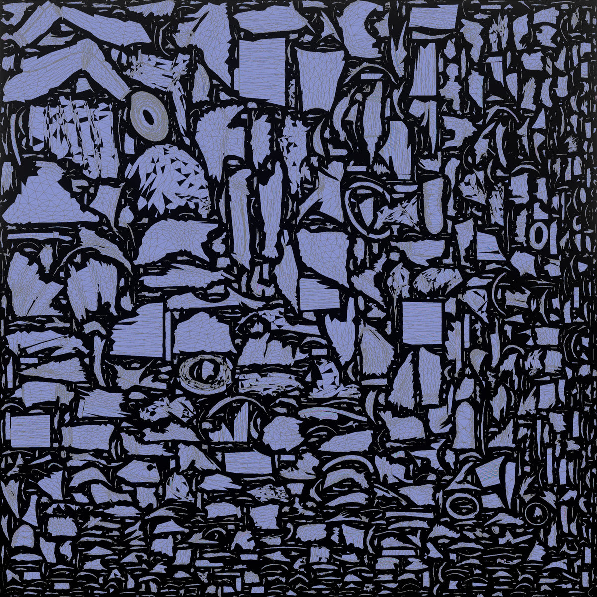 Hiker Sitting on a Rolled Foam Sleep Pad - UV layout, normal map
