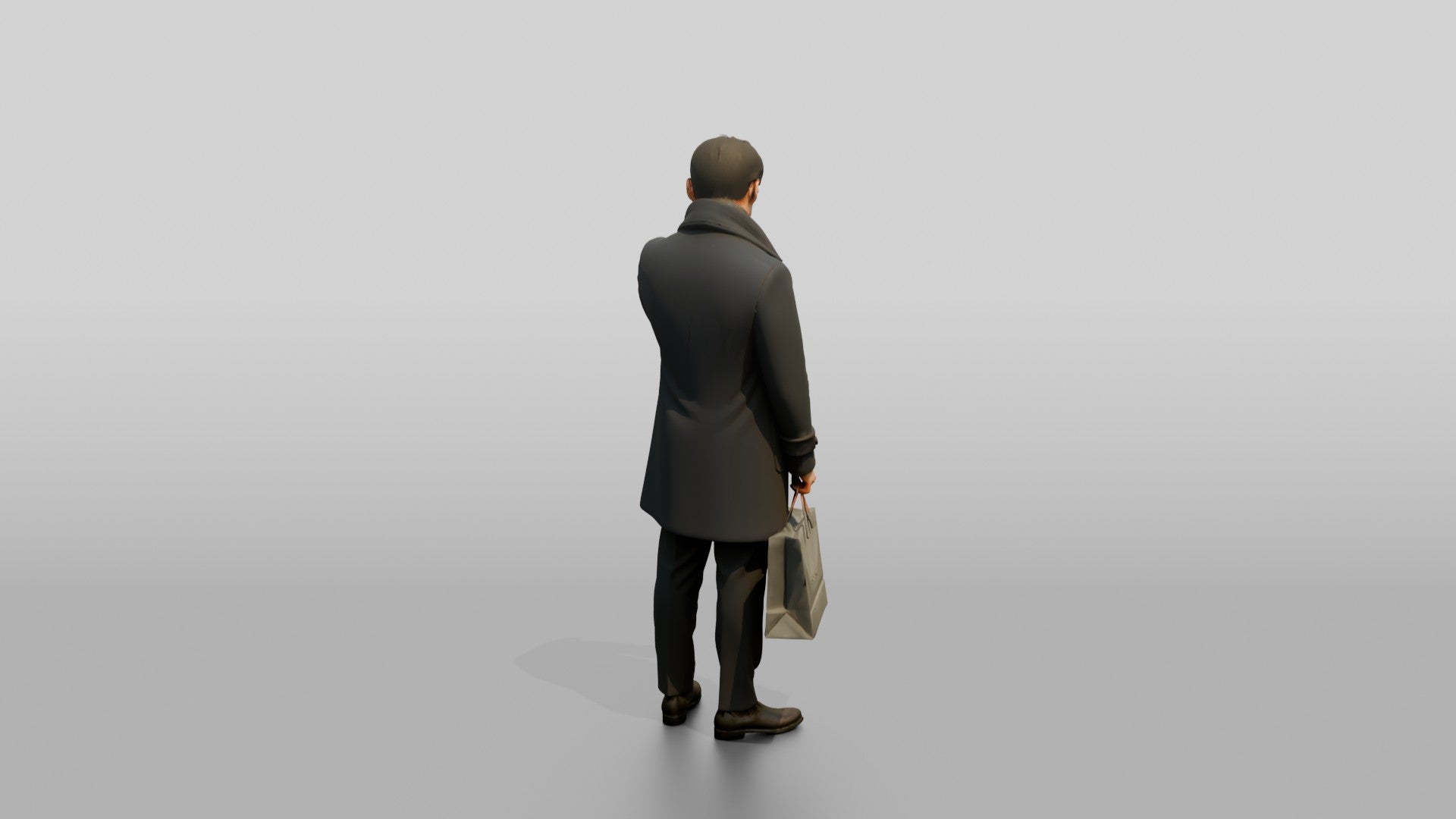 Man Checking His Watch in Winter Coat