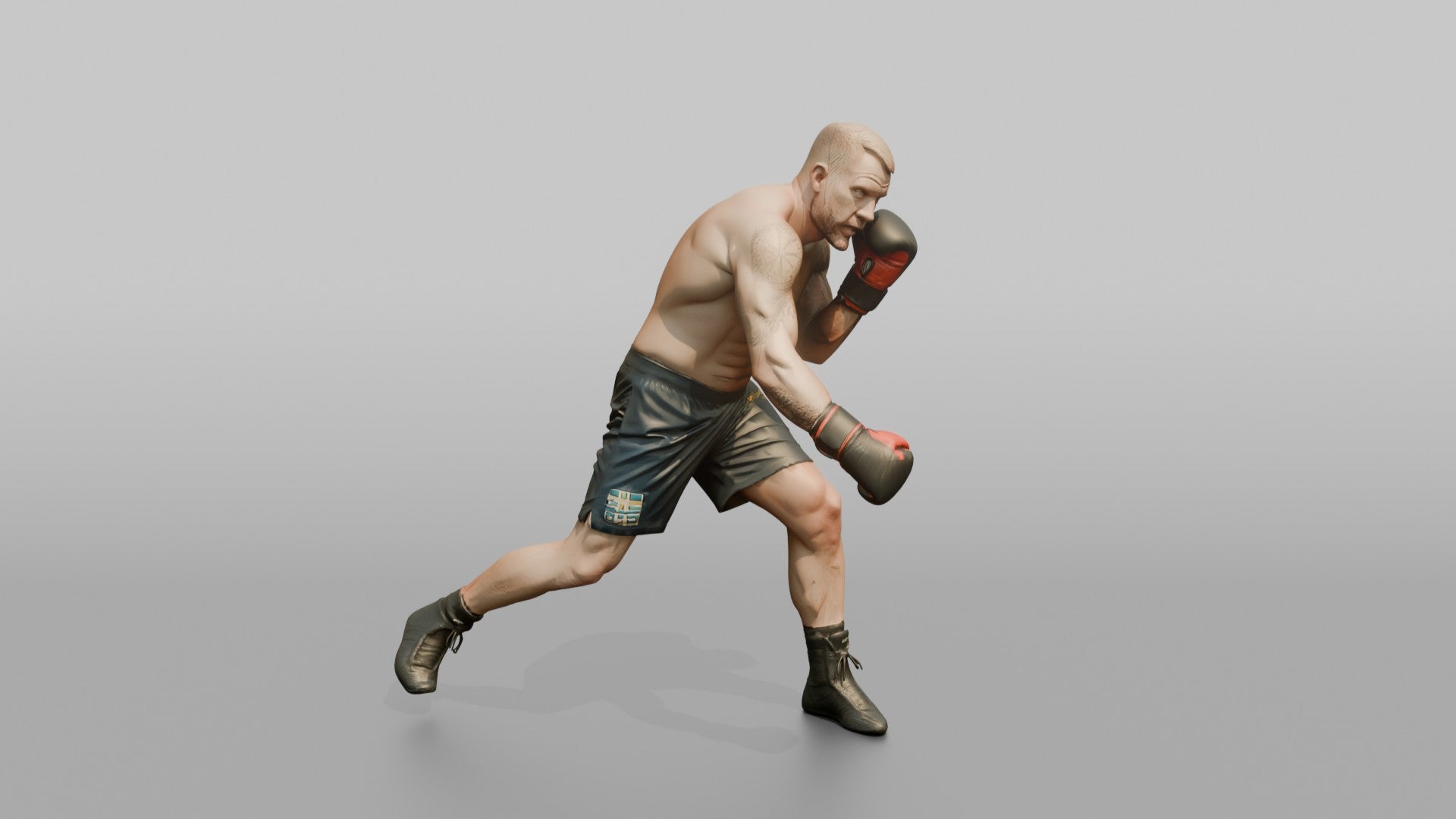 Boxer Slipping a Jab, Loading a Counter Hook