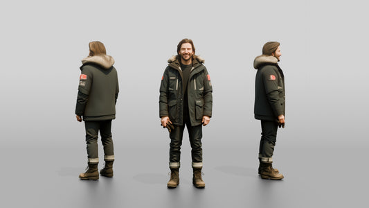 Canadian Man in Technical Winter Parka