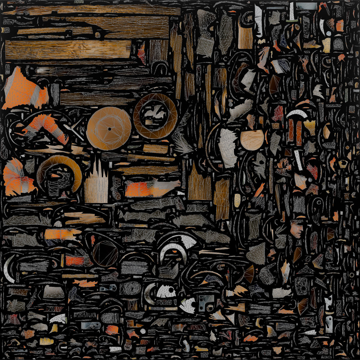 Construction Worker Man 35 - UV layout, base color map