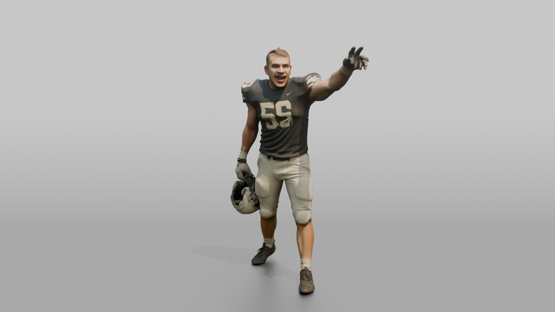 Linebacker Calling Out Defensive Signals