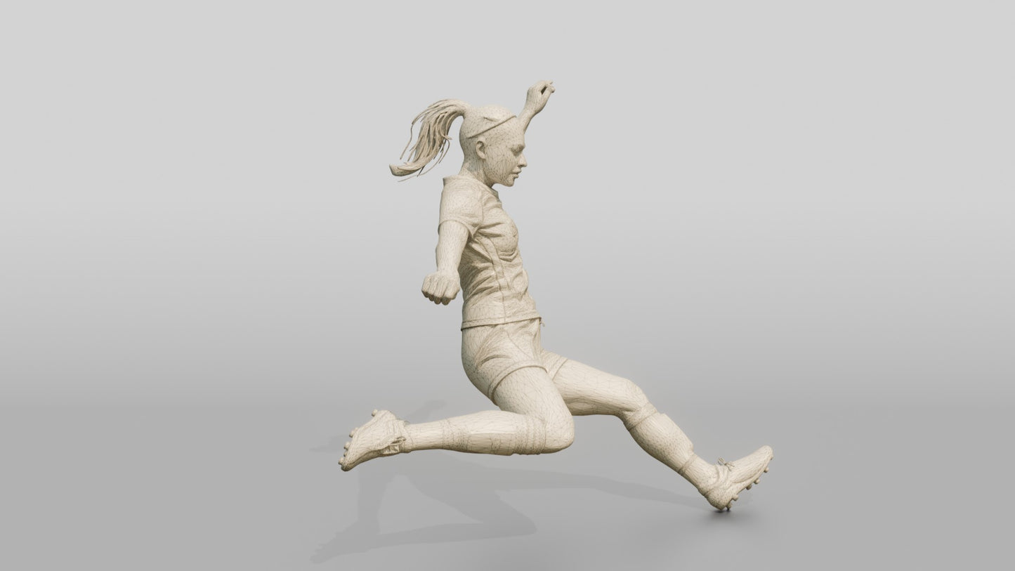 Soccer Player Clearance Kick