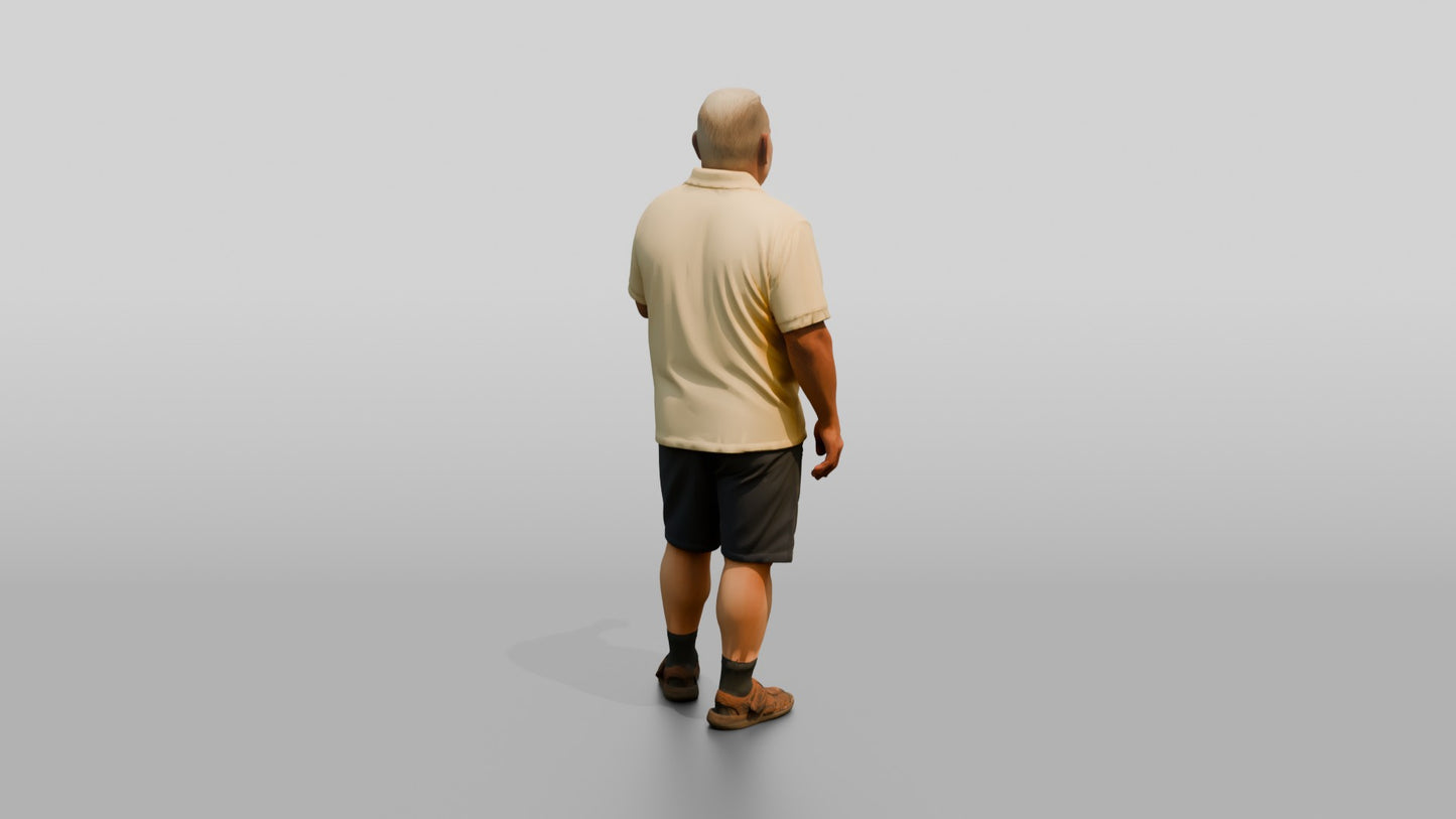 Plus-Size Maltese Man Laughing and Talking