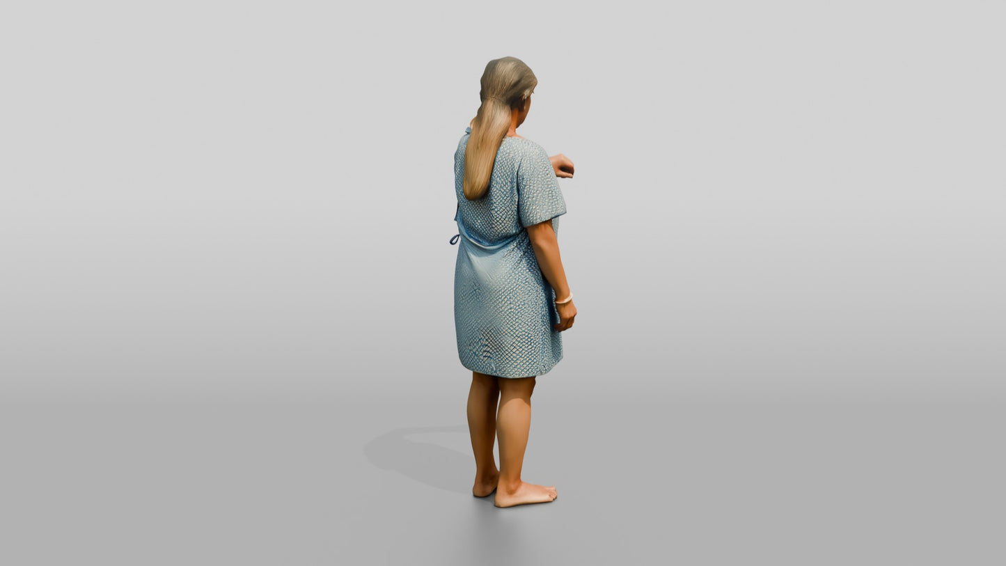Woman Patient Checking Her Watch