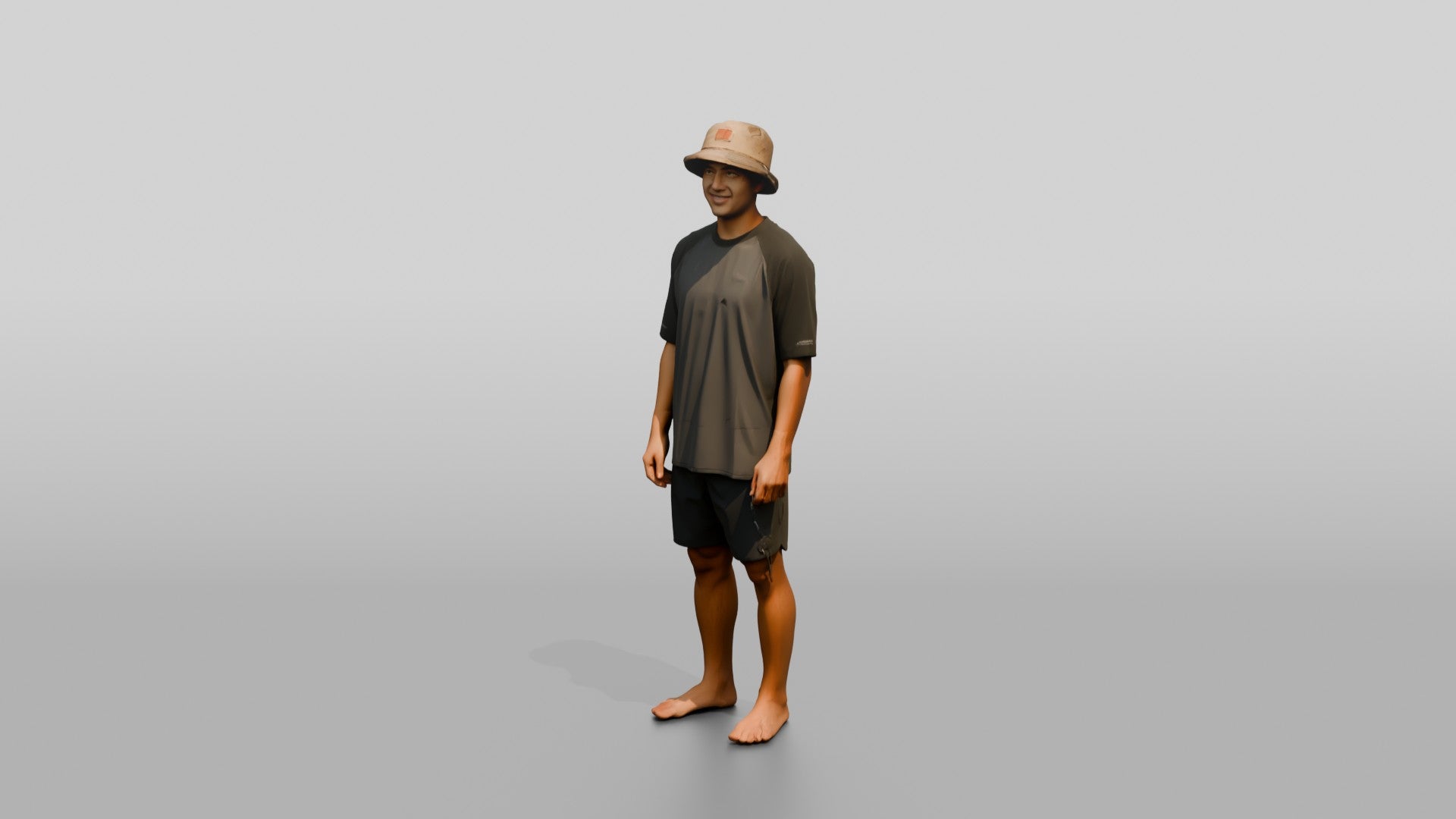 Man Turning to Show Outfit Profile