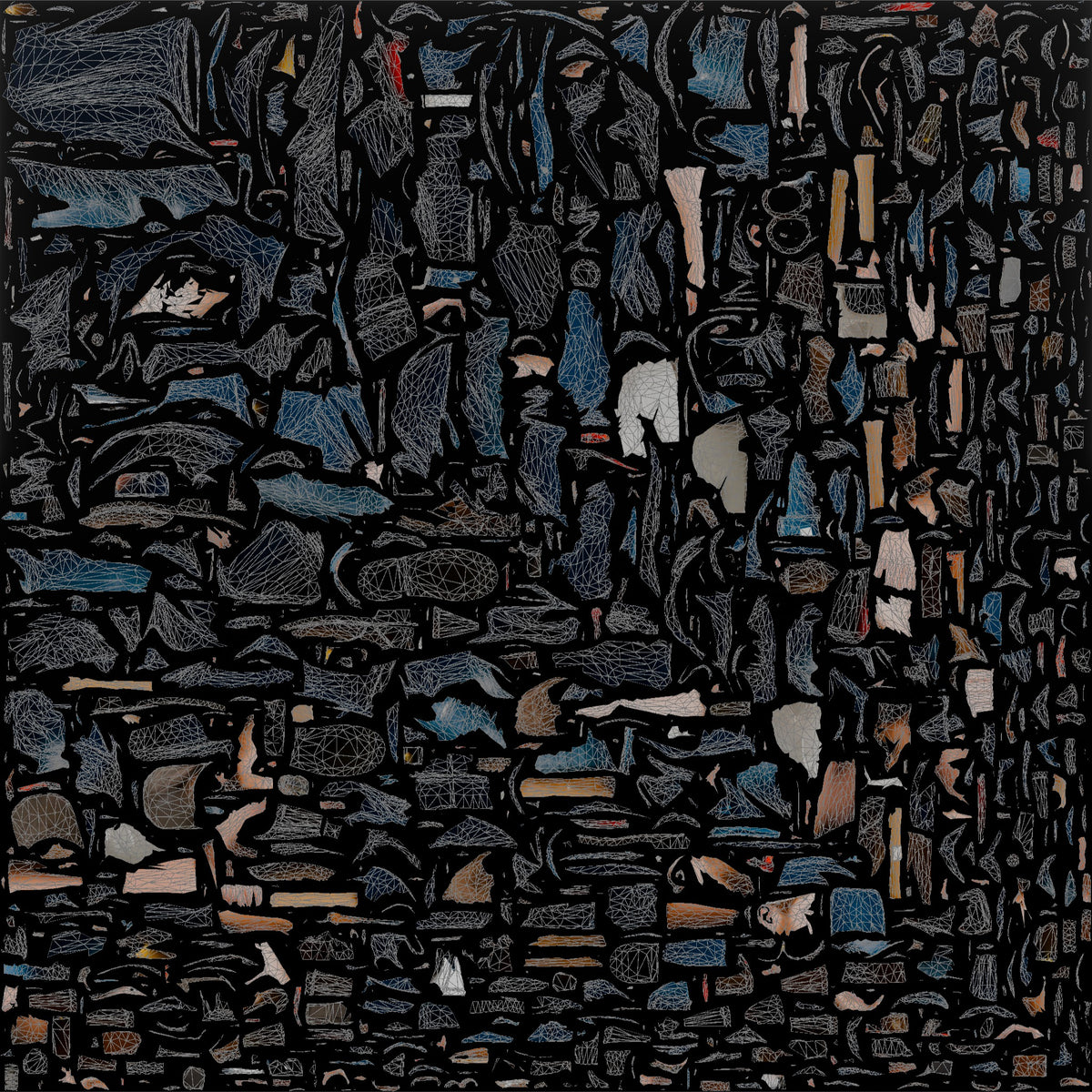 Construction Worker Man 86 - UV layout, base color map