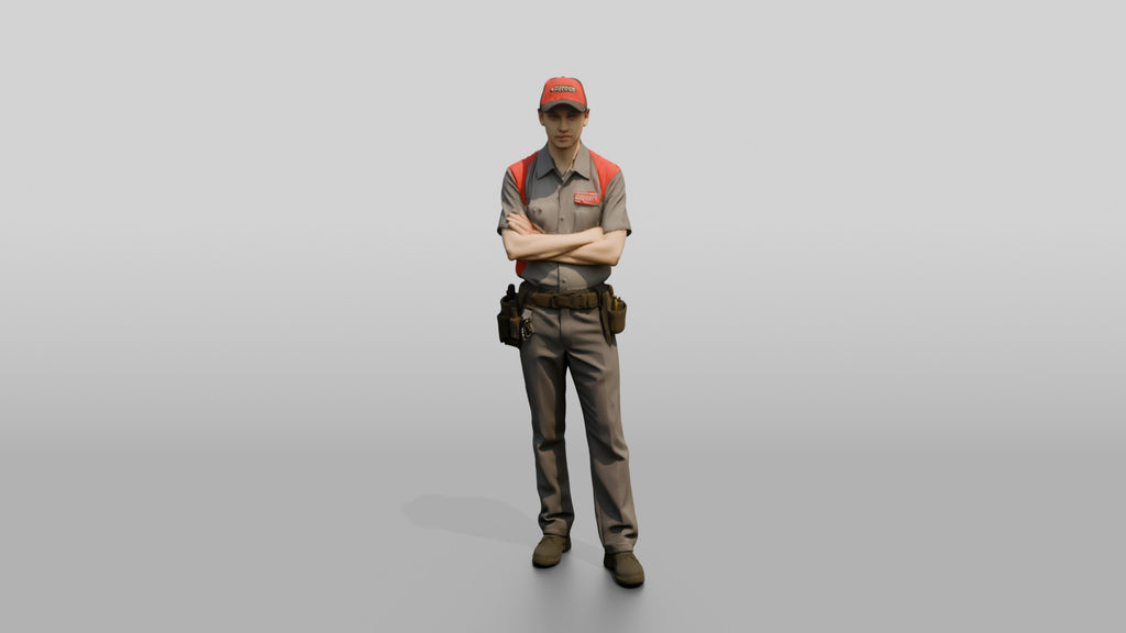 Service Technician with Tool Belt