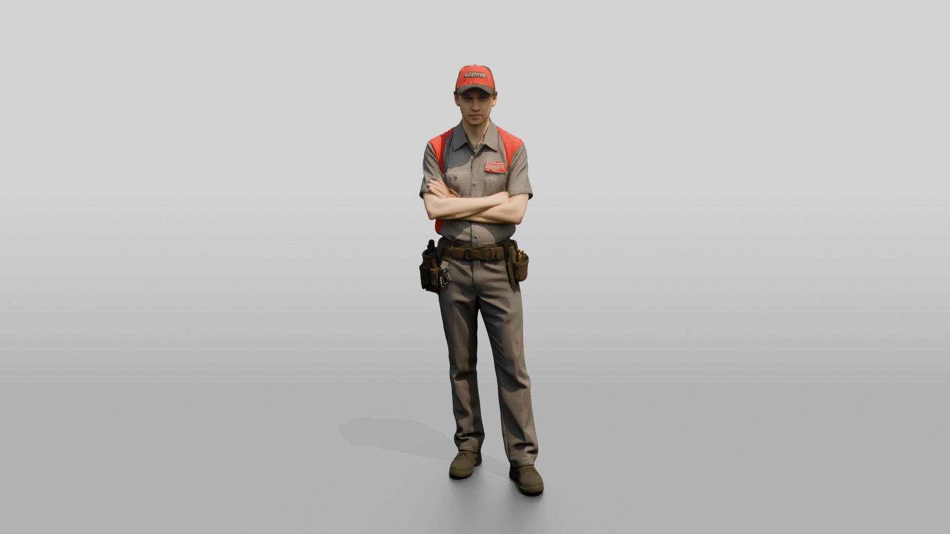 Service Technician with Tool Belt