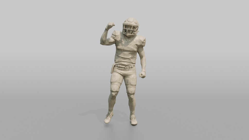 Player Pumping His Fist in Celebration