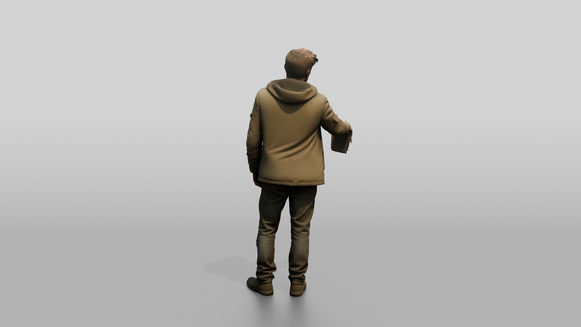 Homeless Man Holding Out a Tattered Baseball Cap