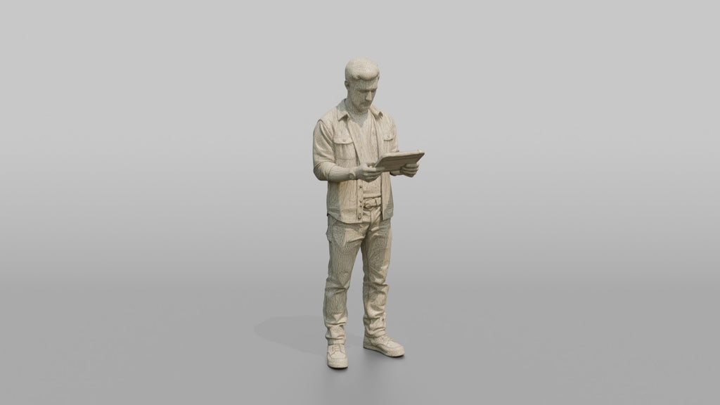 Farmer Holding Digital Tablet To Inspect Crop Health