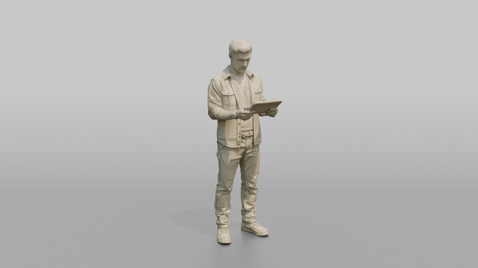 Farmer Holding Digital Tablet To Inspect Crop Health
