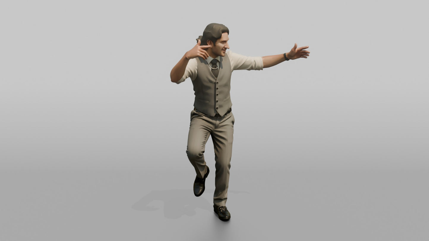 Wedding Guest Breaking into a Funky Dance Move