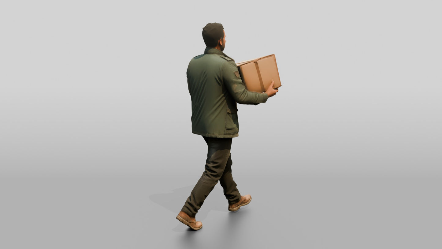 North African Male Walking