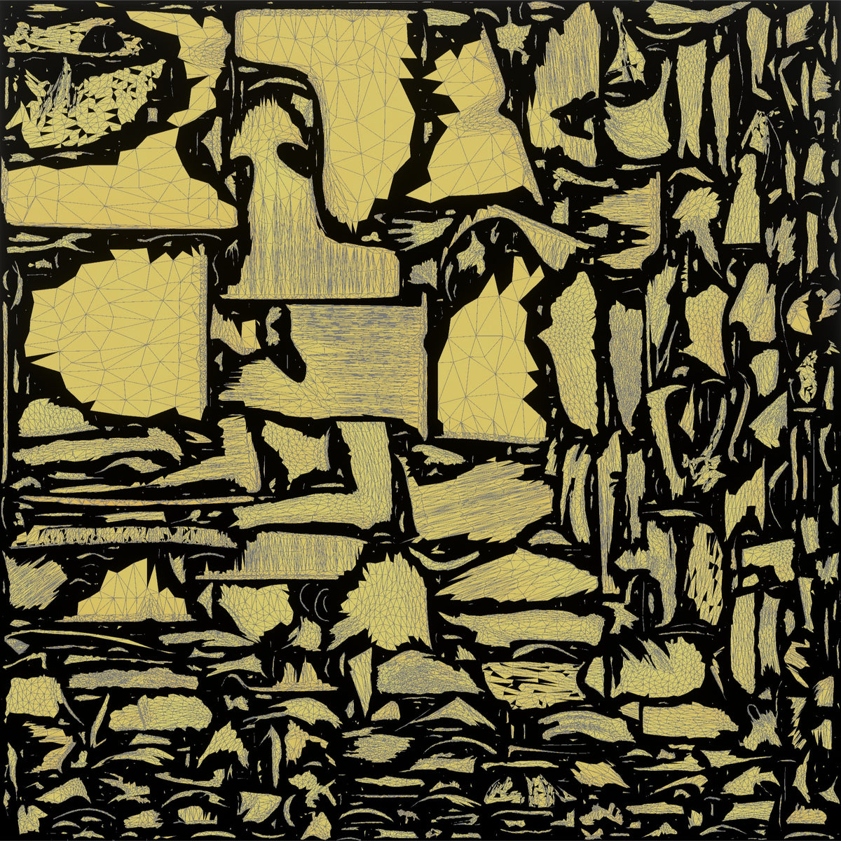 Woman Reclining on the Floor - UV layout, metallic roughness map