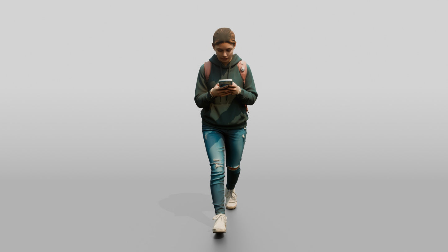 Teenage Girl Navigating New City