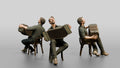 Bandoneon Player Pulling Bellows