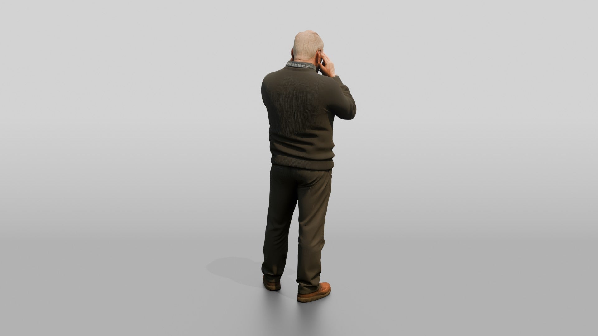 Homeless Man Looking Thoughtful While Rubbing His Temples