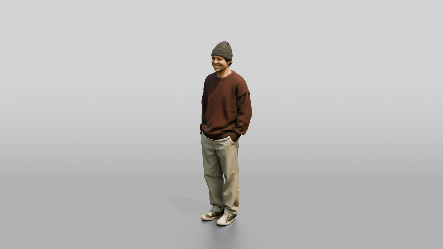 Casual Student Urban Creative Man 09