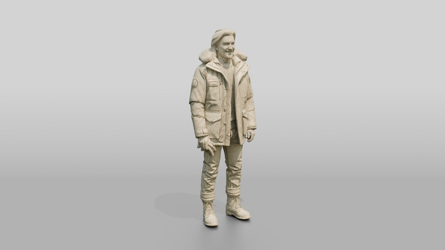 Canadian Man in Technical Winter Parka
