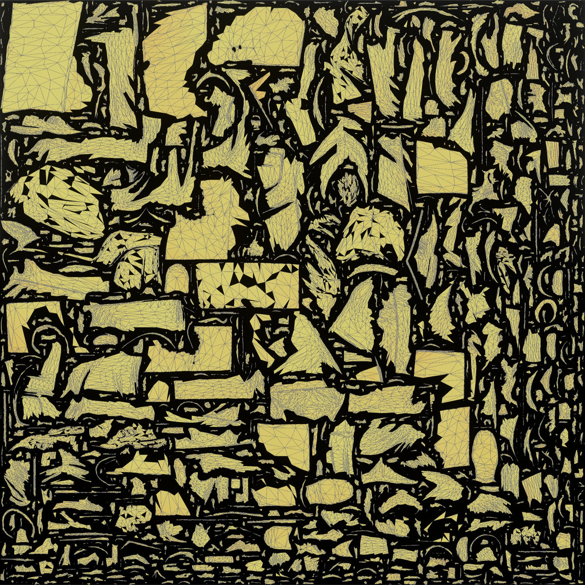Homeless Woman Reading a Folded Newspaper - UV layout, metallic roughness map